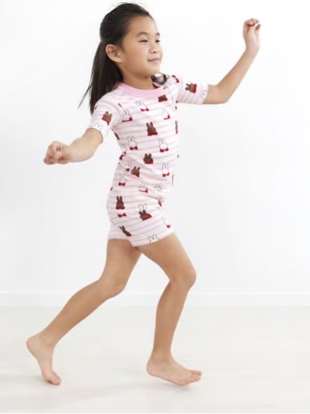HANNA ANDERSSON GIRLS MIFFY PRINT SHORT JOHN PAJAMA SET